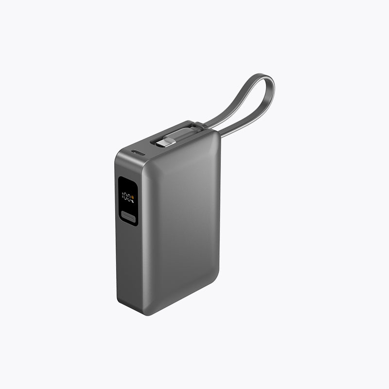 Compact with Built-in Cable Power Bank (10,000mAh)