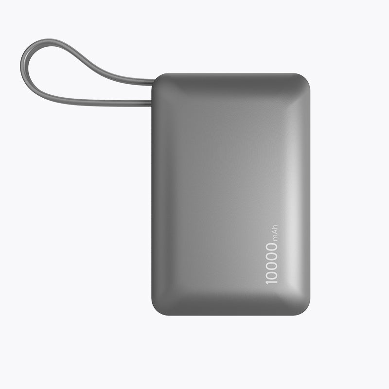 Compact with Built-in Cable Power Bank (10,000mAh)