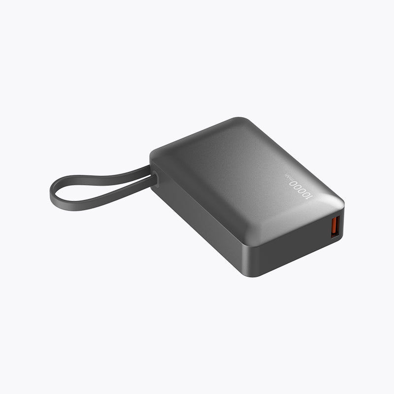 Compact with Built-in Cable Power Bank (10,000mAh)