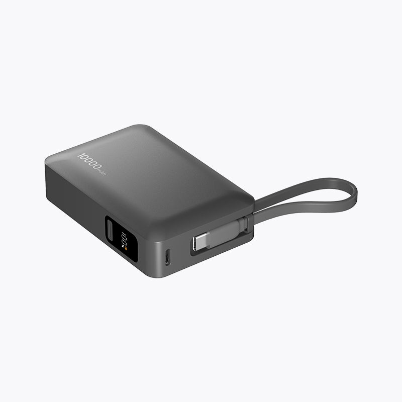 Compact with Built-in Cable Power Bank (10,000mAh)