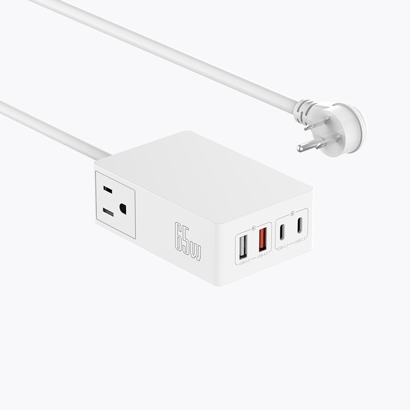 US Plug 6 Ports 65W Power Strip