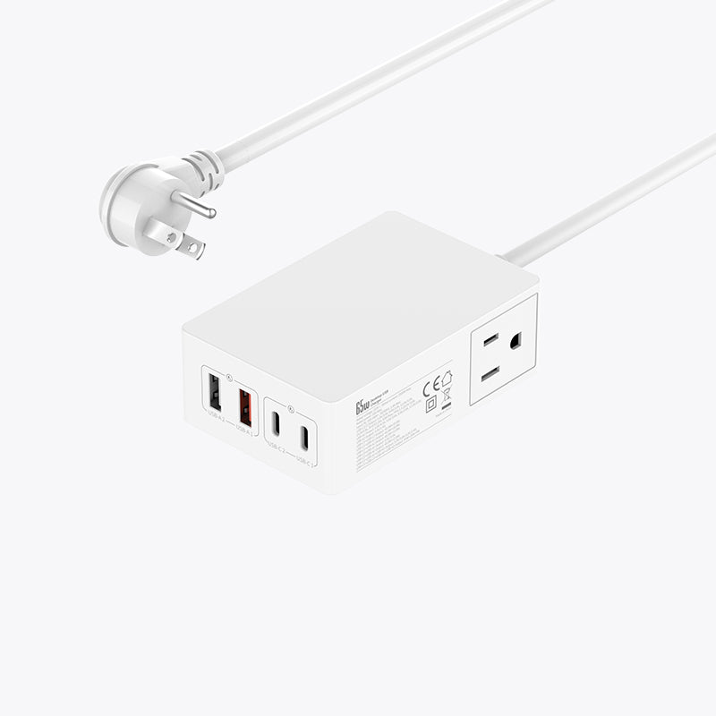 US Plug 6 Ports 65W Power Strip
