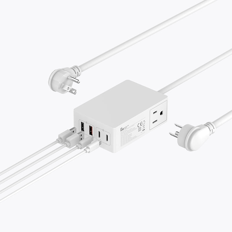 US Plug 6 Ports 65W Power Strip