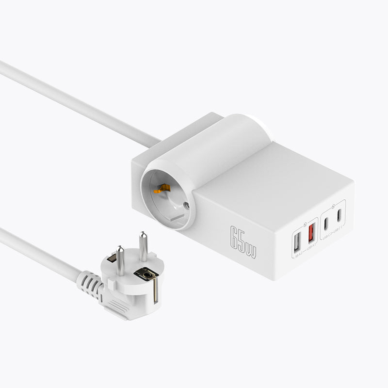 EU plug 6 Ports 65W Power Strip