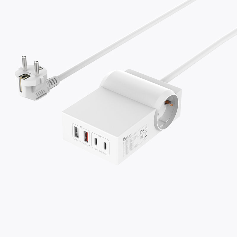 EU plug 6 Ports 65W Power Strip