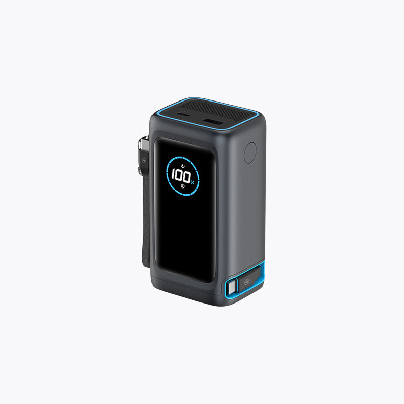 200W Retractable Cable Power Bank with Lanyard