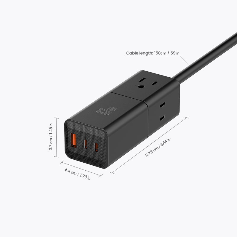 US Plug 67W Desktop Power Strip