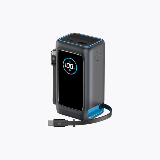 200W Retractable Cable Power Bank with Lanyard