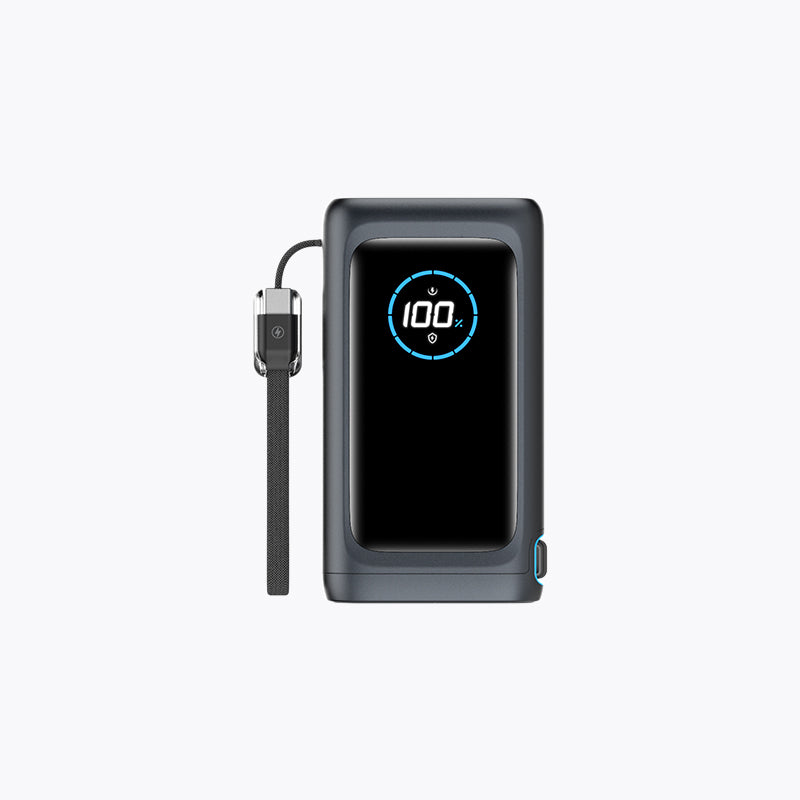 200W Retractable Cable Power Bank with Lanyard