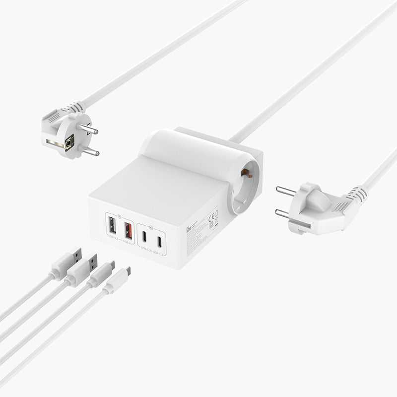 EU plug 6 Ports 65W Power Strip