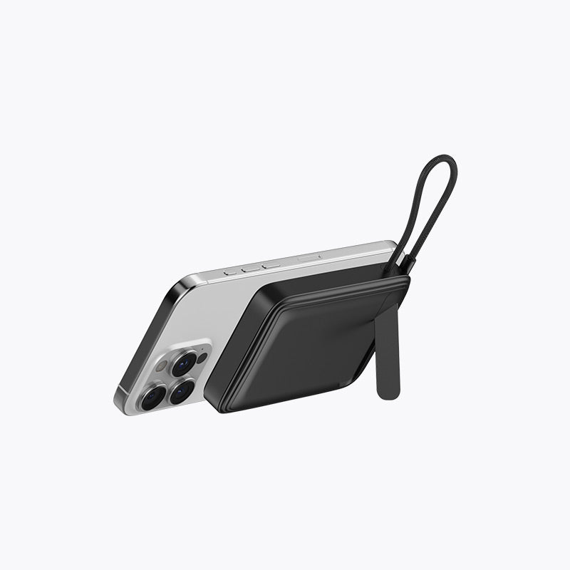 10,000mAh  Wireless with Foldable Stand Semi-Solid Power Bank