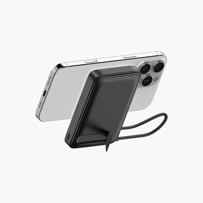 10,000mAh  Wireless with Foldable Stand Semi-Solid Power Bank
