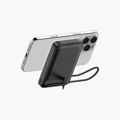 10,000mAh  Wireless with Foldable Stand Semi-Solid Power Bank
