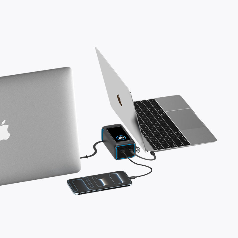 200W Retractable Cable Power Bank with Lanyard