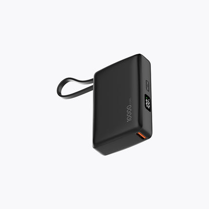 Power Bank (30W, Built-In USB-C Cable)