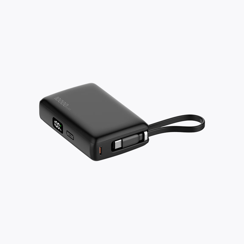 Power Bank (30W, Built-In USB-C Cable)