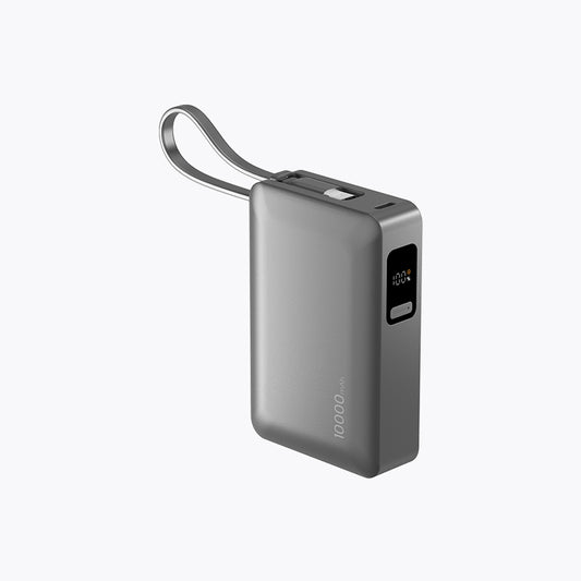 Compact with Built-in Cable Power Bank (10,000mAh)