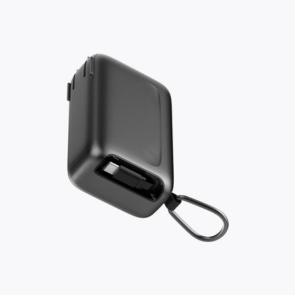 Retractable Cable Power Bank with Foldable AC Plug
