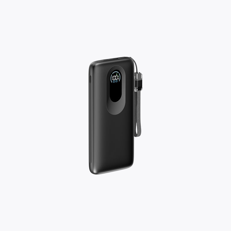 10,000mAh Detachable Built-in Cable Slim Power Bank