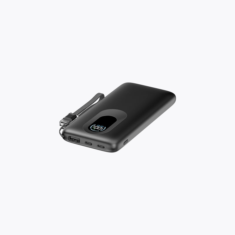 10,000mAh Detachable Built-in Cable Slim Power Bank