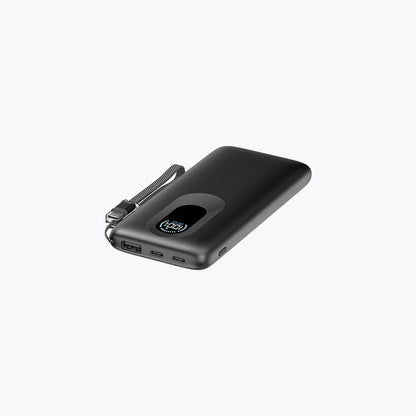 10,000mAh Detachable Built-in Cable Slim Power Bank