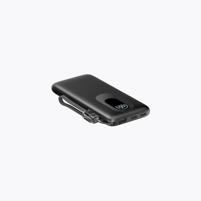 10,000mAh Detachable Built-in Cable Slim Power Bank