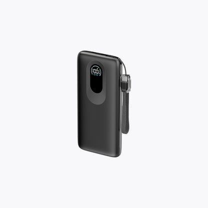 10,000mAh Detachable Built-in Cable Slim Power Bank