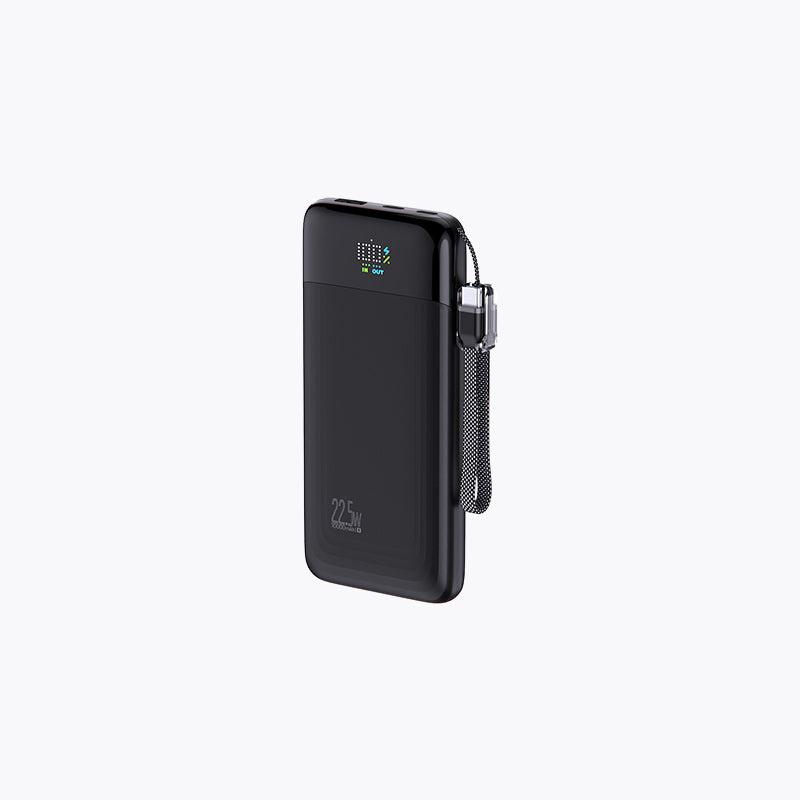 10,000mAh Detachable Built-in Cable Slim Power Bank