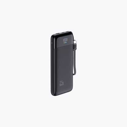 10,000mAh Detachable Built-in Cable Slim Power Bank