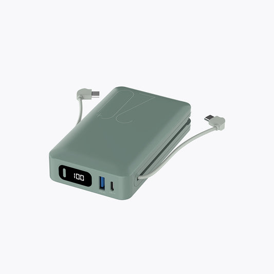 Built-in Cable and screen Power Bank (20,000mAh)