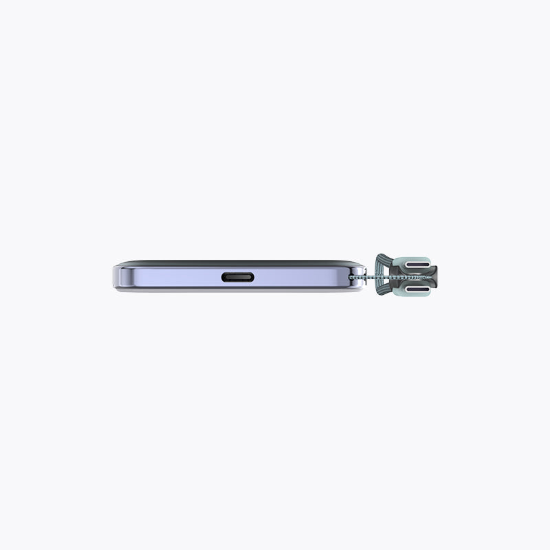 5,000mAh Magnetic Power Bank with Detachable Cable & Display