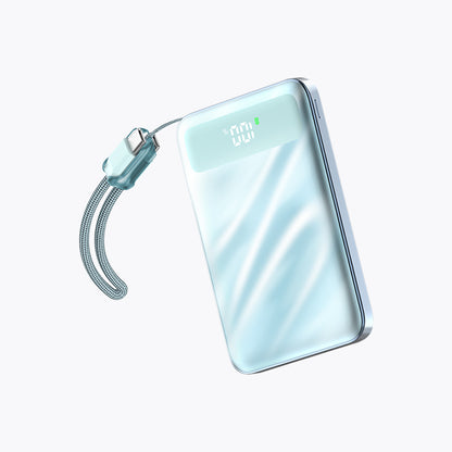5,000mAh Magnetic Power Bank with Detachable Cable & Display
