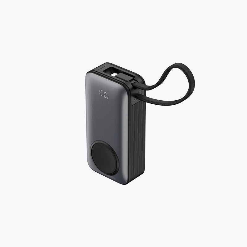 45W Built-in Cable Power Bank (10K, For Apple Watch)