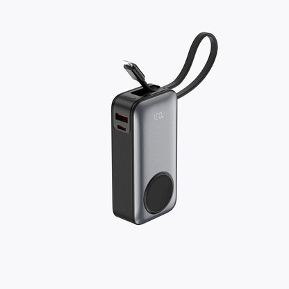45W Built-in Cable Power Bank (10K, For Apple Watch)