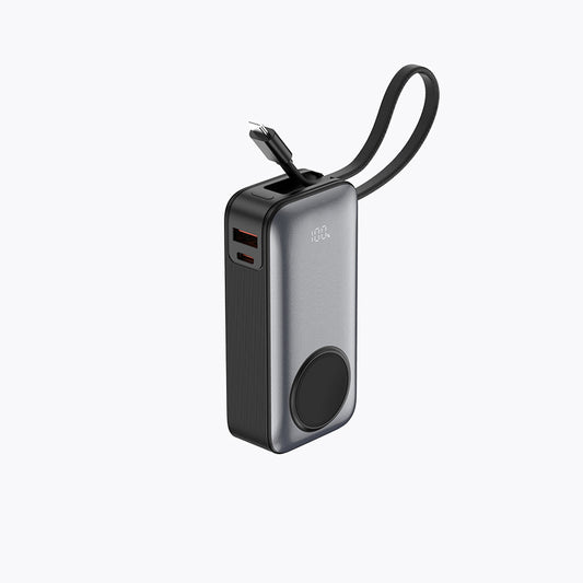 45W Built-in Cable Power Bank (10K, For Apple Watch)