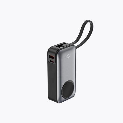 45W Built-in Cable Power Bank (10K, For Apple Watch)