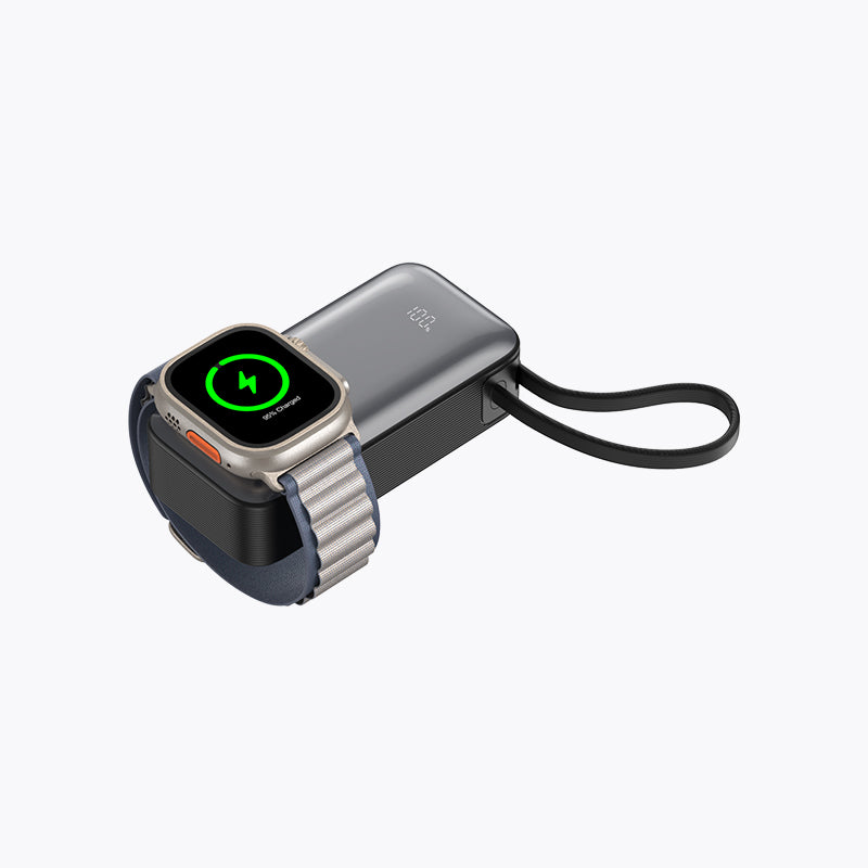 45W Built-in Cable Power Bank (10K, For Apple Watch)