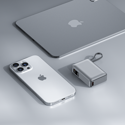 Compact with Built-in Cable Power Bank (10,000mAh)