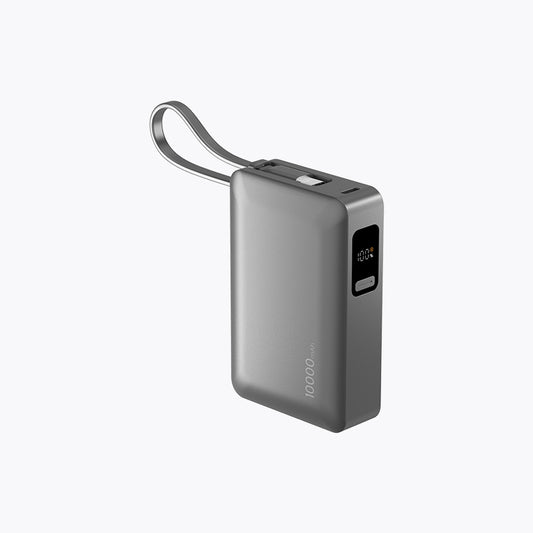 Compact with Built-in Cable Power Bank (10,000mAh)