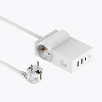 EU plug 6 Ports 65W Power Strip