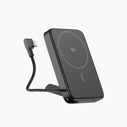 10,000mAh  Wireless with Foldable Stand Semi-Solid Power Bank